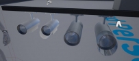 UE4VR专用写实风格的射灯一组4个