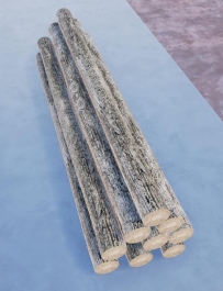 写实风格的木柴堆