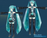 经典的初音模型MAYA格式哦~